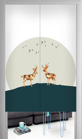 门帘窗帘卷帘遮光帘卷帘图案