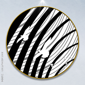 复古飞鸟装饰画