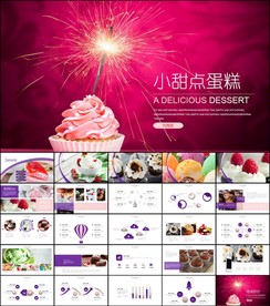 美食甜点下午茶动态PPT模板