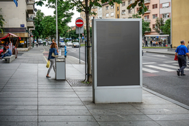 户外广告牌样机
