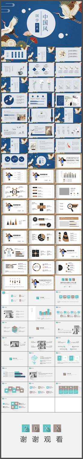 商务述职报告汇报PPT模板
