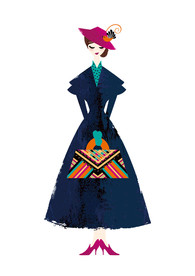 提着包的女主人