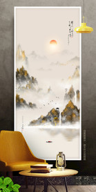 群山装饰画 山峰 远山