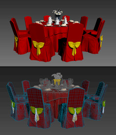 酒店宴会厅圆桌