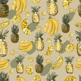 大牌 菠萝 香蕉 水果图