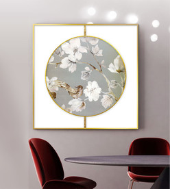 新中式水墨花鸟装饰画