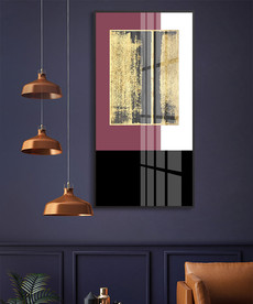 现代简约抽象金箔装饰画