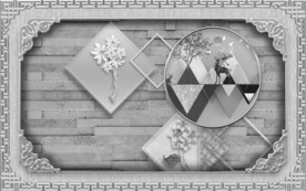 豪华欧式装饰背景 TIF分层