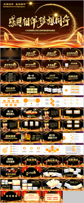 2020新年年会颁奖典礼PPT