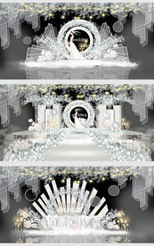 现代清新婚礼效果图