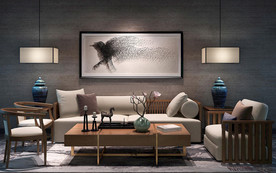 新中式组合沙发