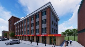 商场商铺门头外观建筑效果图