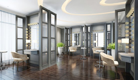 现代高端轻奢理发店