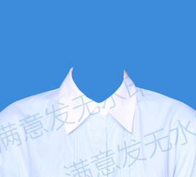 女生衬衫证件照模板