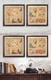 欧美复古装饰画