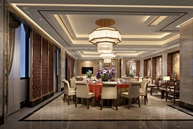 餐厅酒楼酒店包房设计效果图