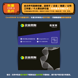 简约矢量名片公司个人通用名片