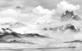 高清 极品山水画 TIF分层