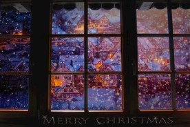 下雪圣诞氛围圣诞节