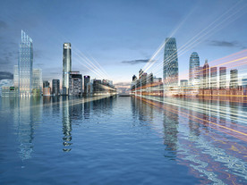 城市流光动画场景