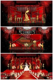 红色婚礼效果图