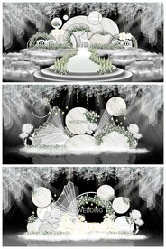 白色婚礼效果图