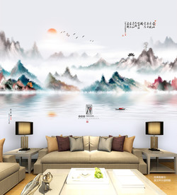 现代山水画 装饰画