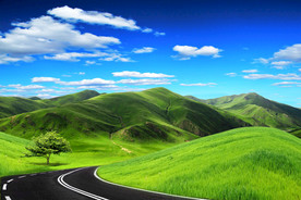 连绵起伏的山峰