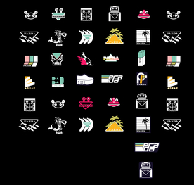 潮牌男装数码印花设计图案