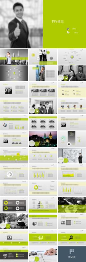 简约精致商务通用PPT模板
