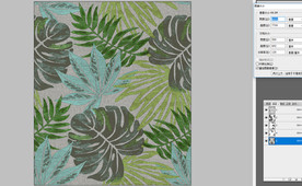 墙纸热带棕榈叶