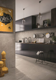 现代仿古砖 大板工装家装空间