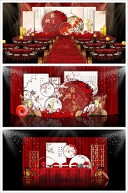 中式花鸟婚礼效果图