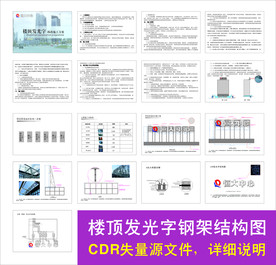 楼顶发光字方案