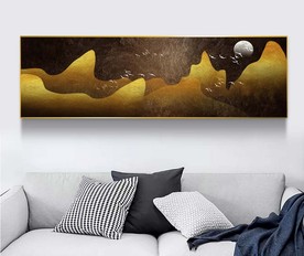 抽象山水装饰画