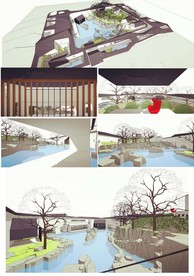 园林石水景模型