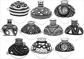 商周时代 古代传统瓷器花纹