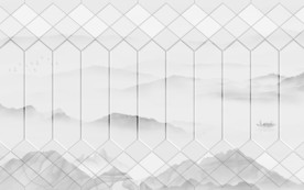 新款山水水墨国画 TIF分层