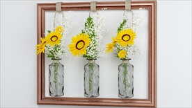 向日葵满天星瓶子模型