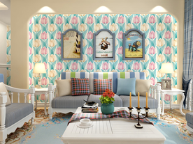 欧式家居 墙纸效果图片