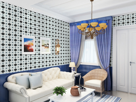 欧式家居 墙纸效果图片