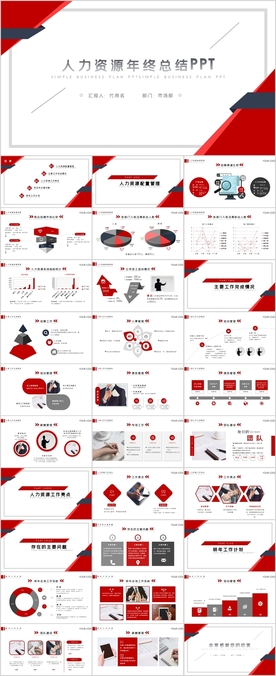 人力资源年终总结PPT