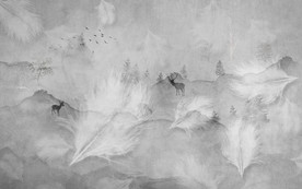 羽毛电视装饰背景 TIF分层