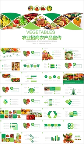 水果原生态大棚蔬菜果蔬ppt