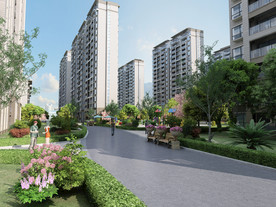 现代建筑动画 小区景观 园林