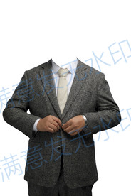 男士全身证件照西装正装