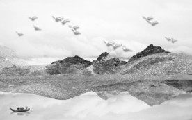 新中式新款山水新画 TIF分层