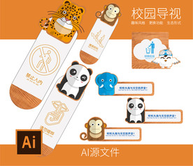 校园文化导视系统提示牌