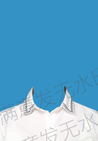 证件照白色衬衫