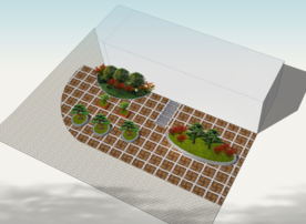 广场绿化景观设计效果图